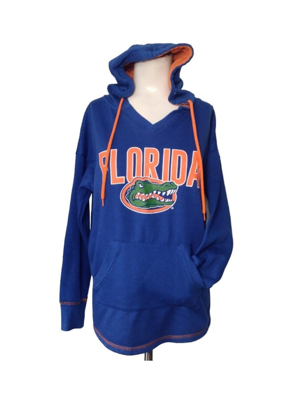 Florida Gators Graphic Hoodie M Colloseum Collegiate Sporty Blue Orange Pockets